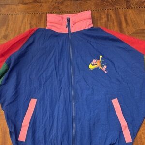 Jordan Nike Air Jacket Colorful Hood Pockets Full Zip Men Small CV7418-891